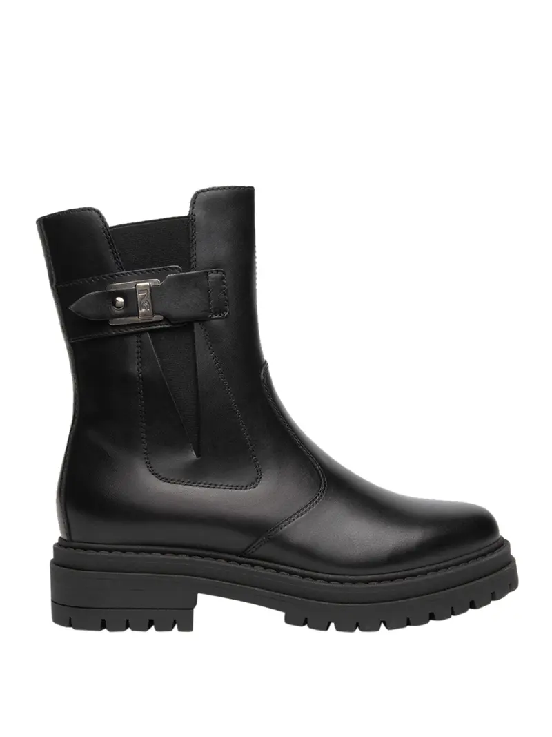 Nero Giardini Stivaletti Chelsea Donna in Pelle Nero