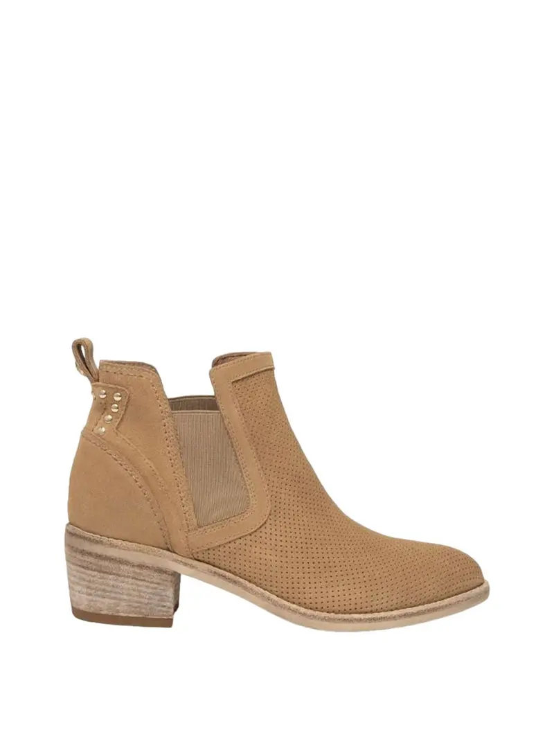 Nero Giardini Stivaletto Velour Ambra - Cuoio