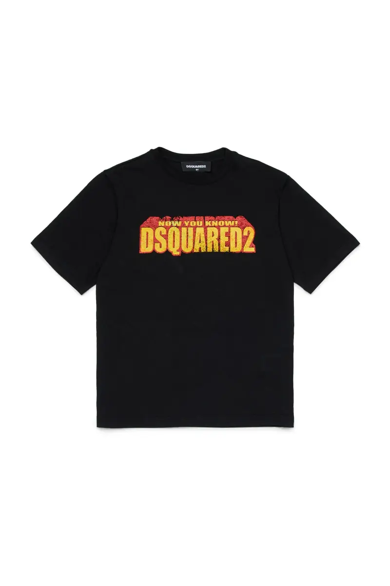 NuovoDSQUARED2Maglietta con logo nera