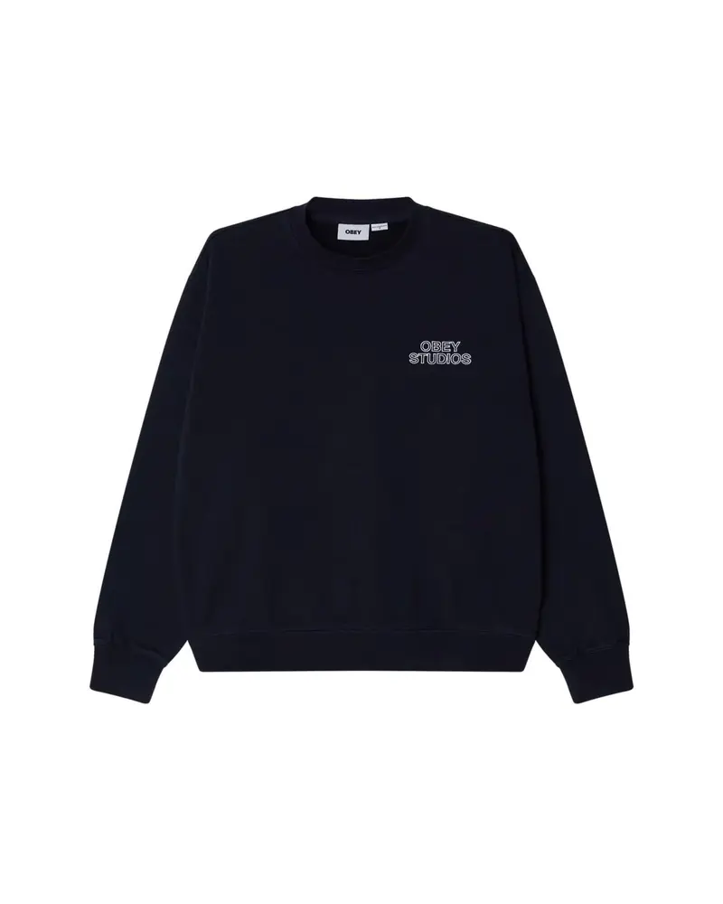 Obey studios faded crewneck