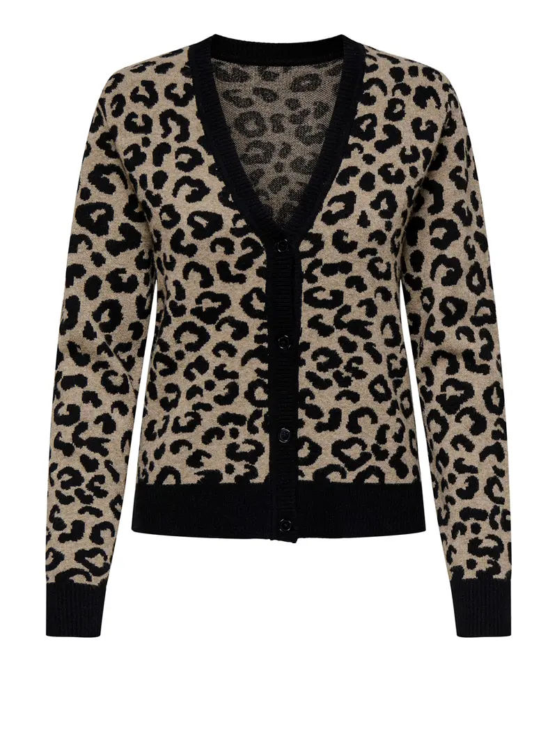 Only Cardigan Onlleo Ls V-Neck Knt Noos - Nero