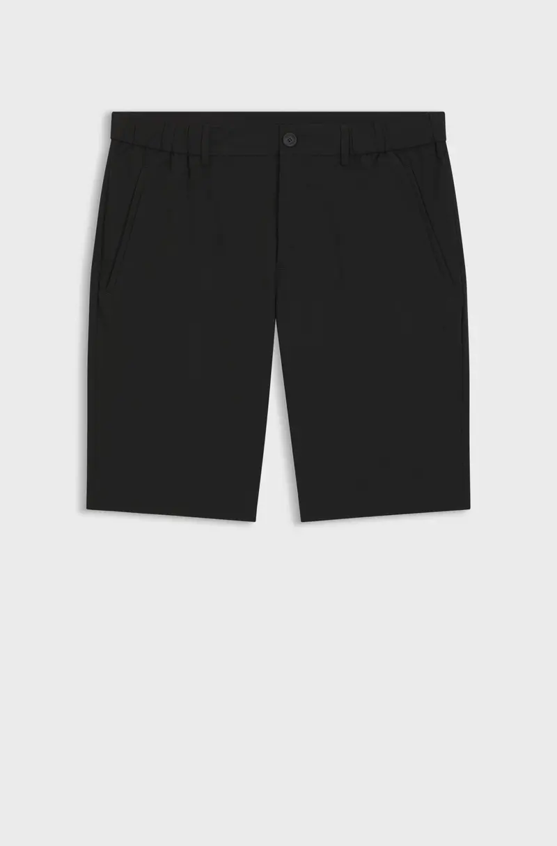 Pantaloncini aderenti in popeline tecnico elasticizzato