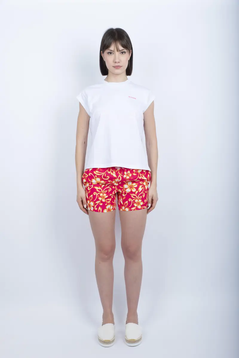 Pantaloncino mare Coast Repreve® con stampa Hibiscus SK23 pitaya