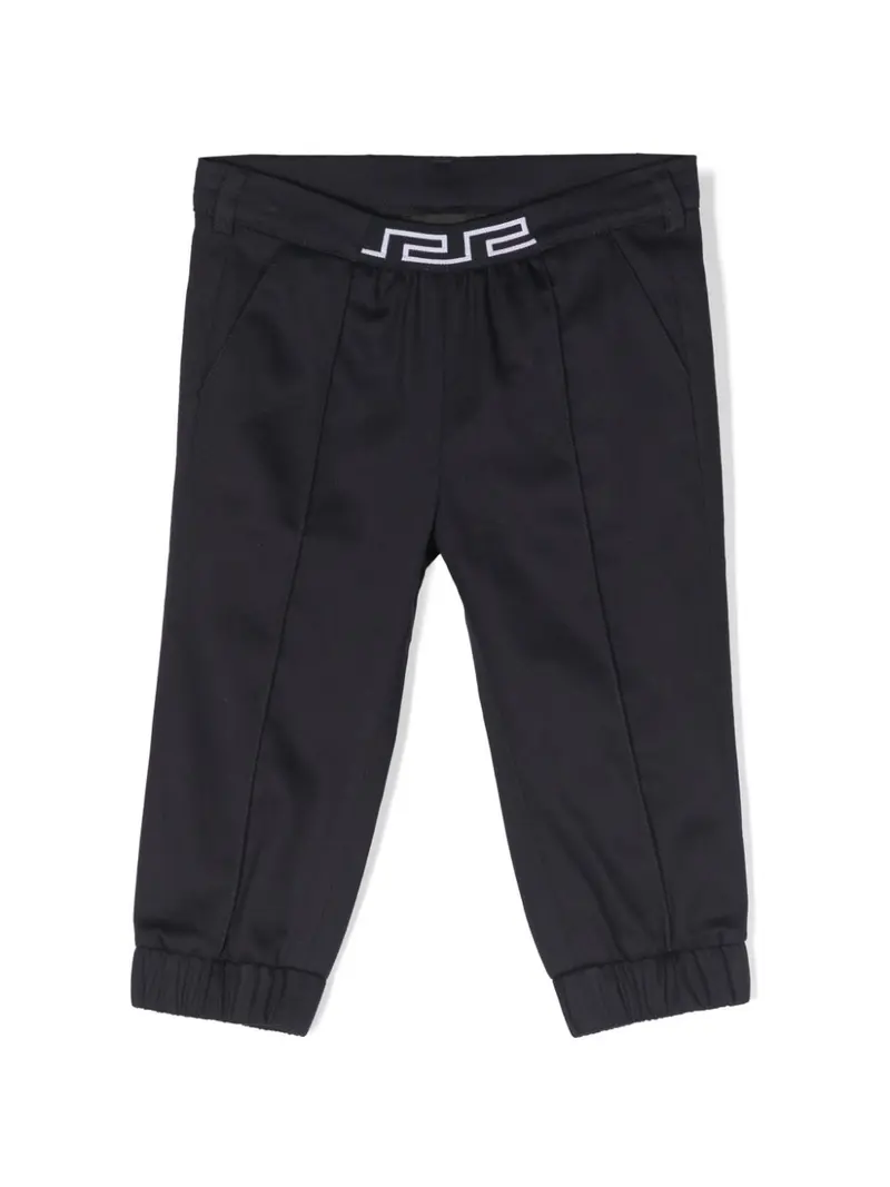 Pantalone blu per neonato con logo