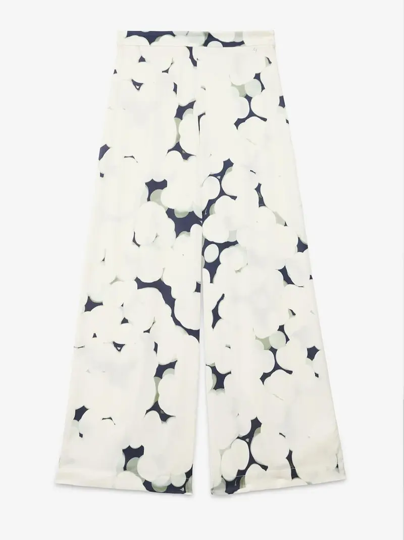 pantalone palazzo fantasia raso viscosa