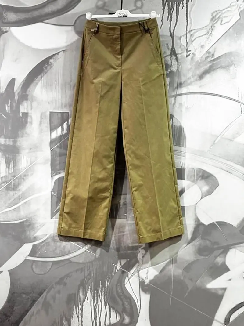 pantalone palazzo gabardina