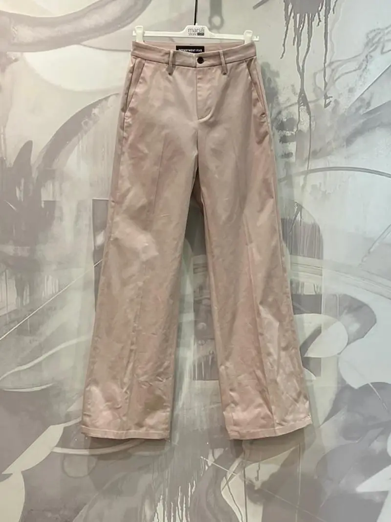 pantalone palazzo gabardine