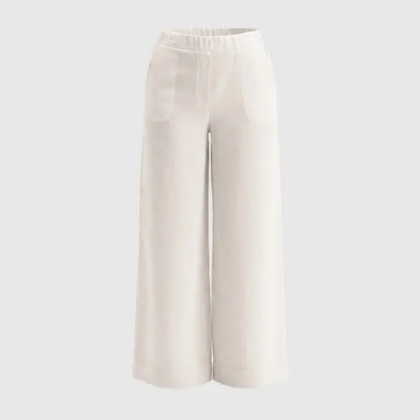 Pantalone palazzo in lino