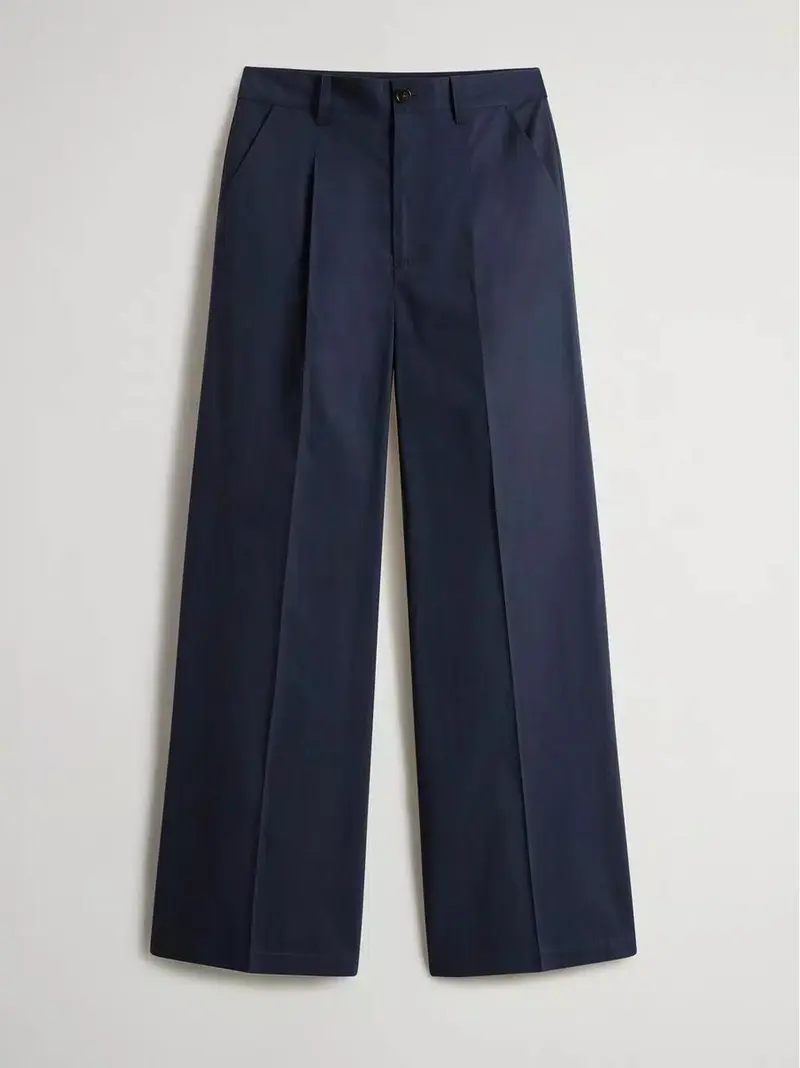 pantalone palazzo in popeline