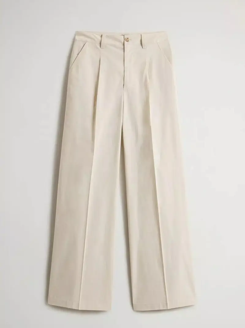 pantalone palazzo in popeline