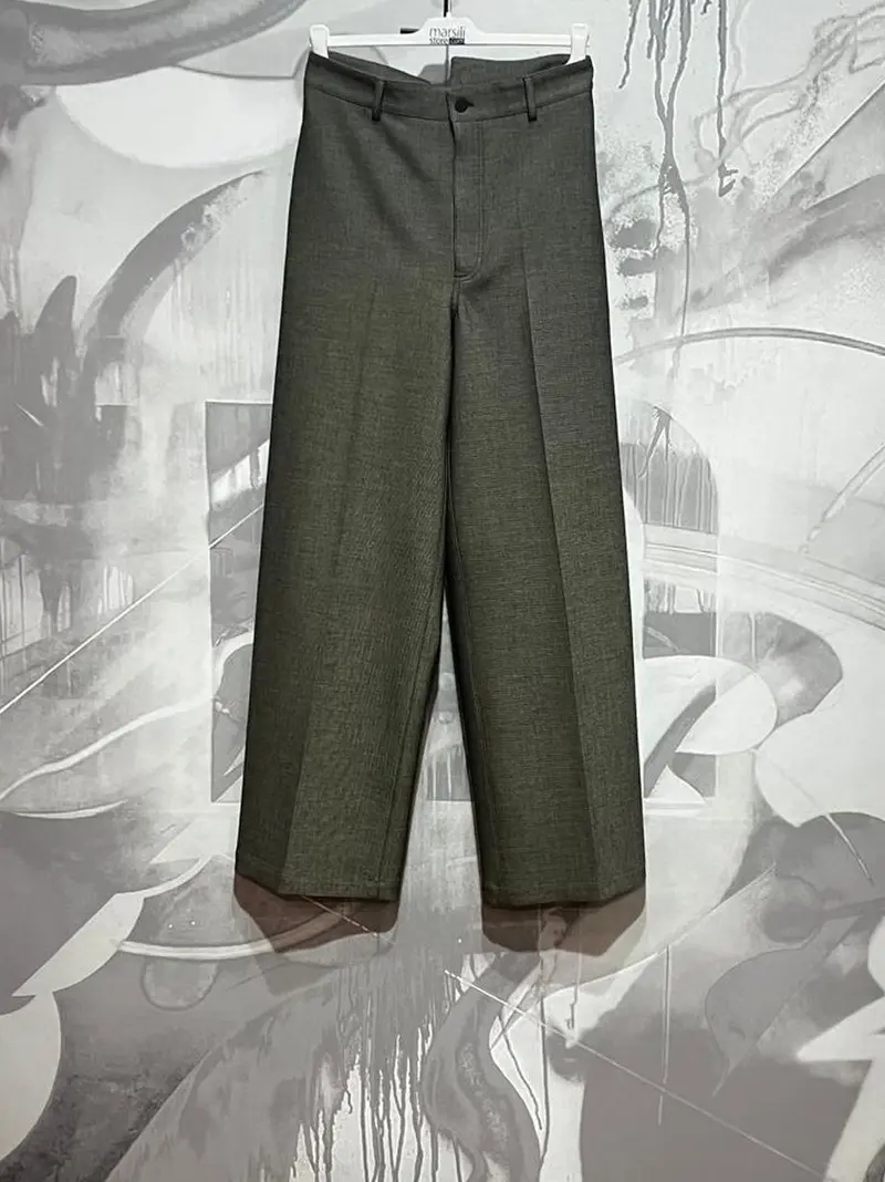 pantalone palazzo tramato