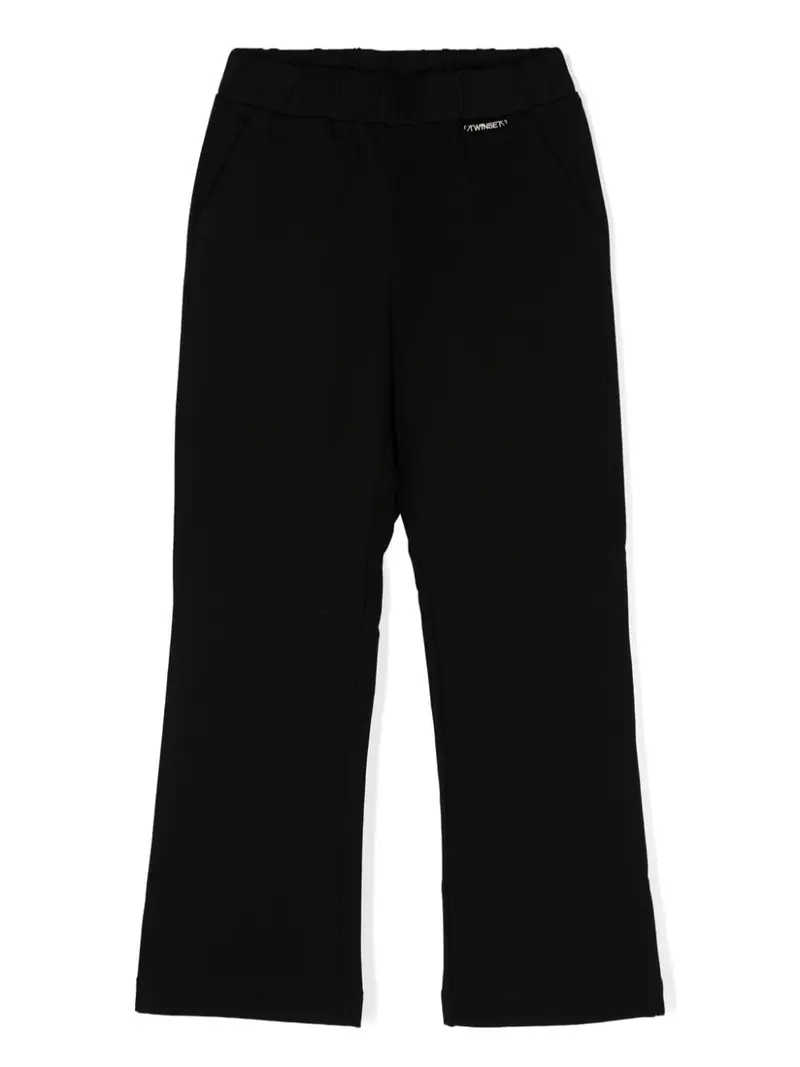 Pantalone per bambina in cotone nero