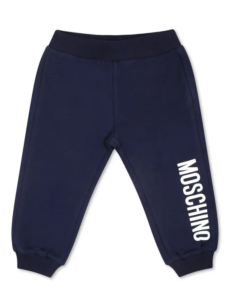Pantalone per neonato in cotone blu navy