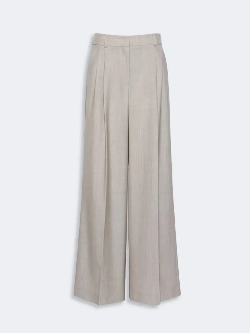 pantalone tela lana pinces
