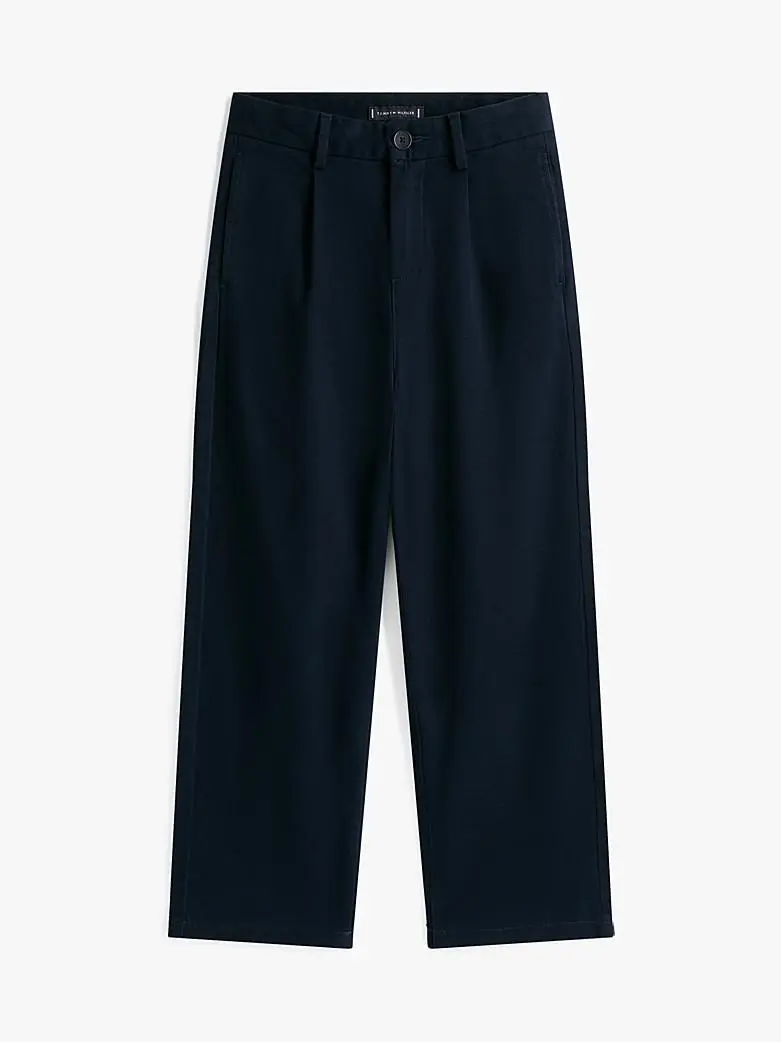 Pantaloni chino con pieghe