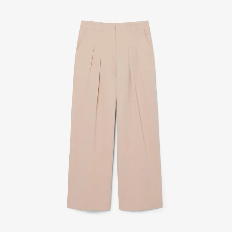 Pantaloni chino in gabardine elasticizzato wide fit