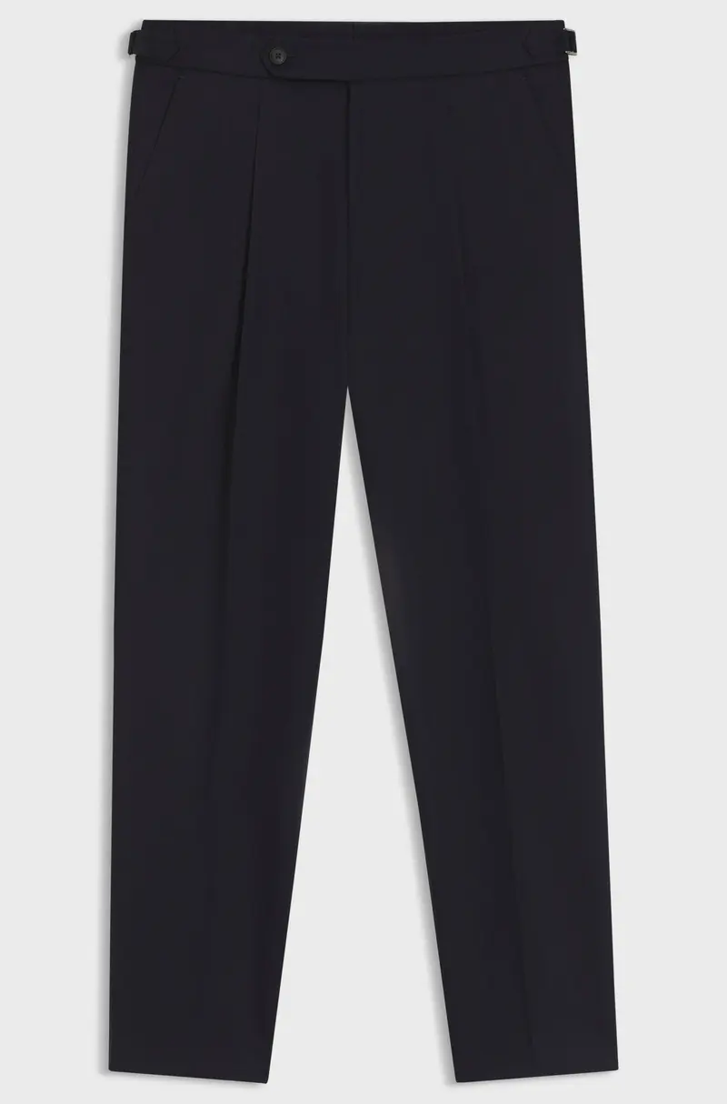 Pantaloni con fit affusolato in cotone elasticizzato