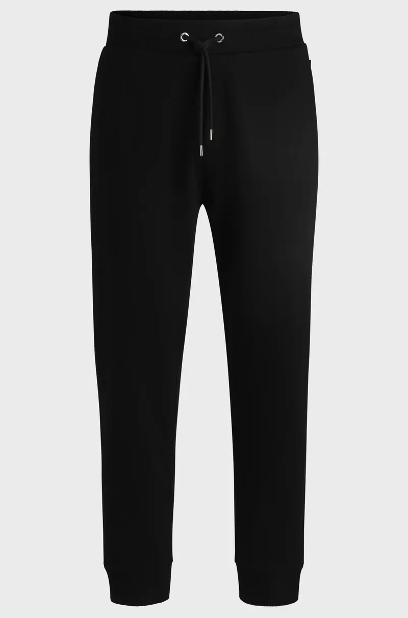 Pantaloni della tuta in cotone mercerizzato con elastico in vita a righe