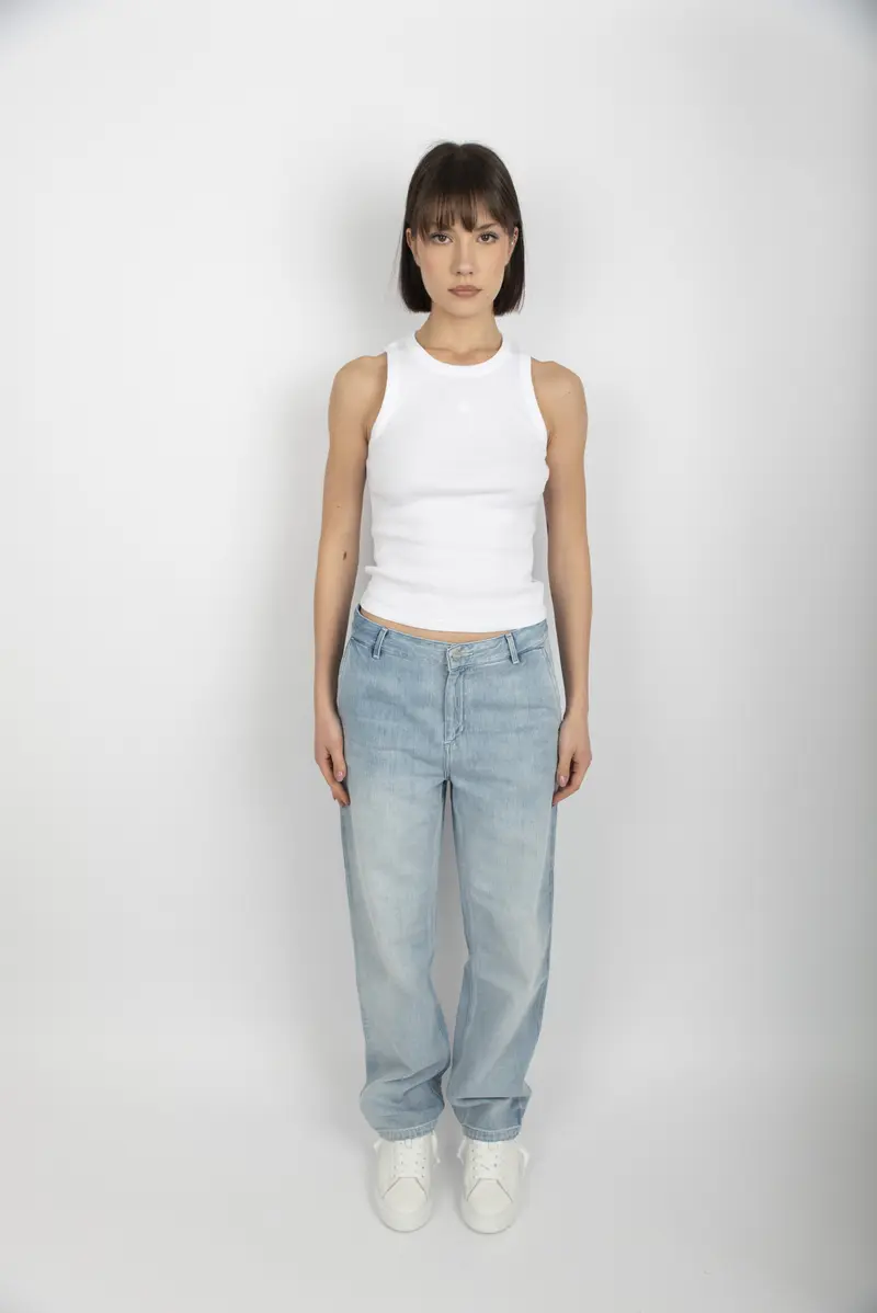 Pantaloni jeans Women's Pierce Pant Straight blue light stone washed