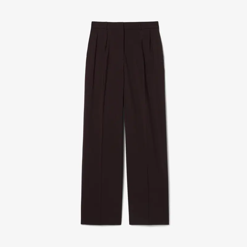 Pantaloni oversize in misto lana