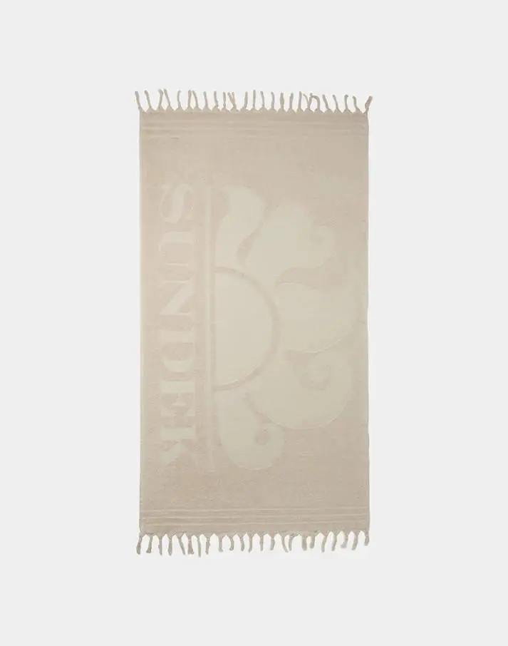Paraty - asciugamano da spiaggia jacquard con logo