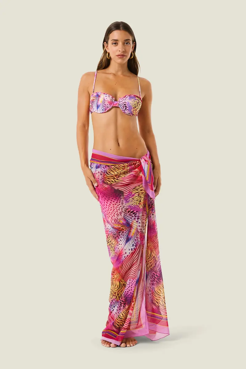 Pareo pink butterfly
