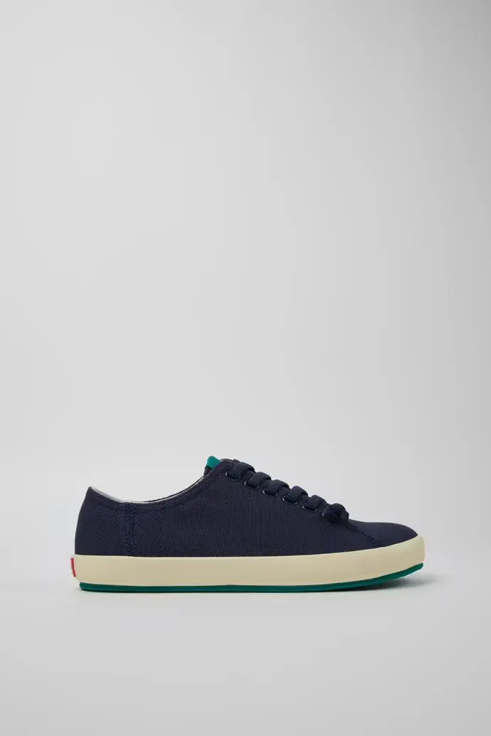 Peu Rambla sneakers blu in cotone riciclato
