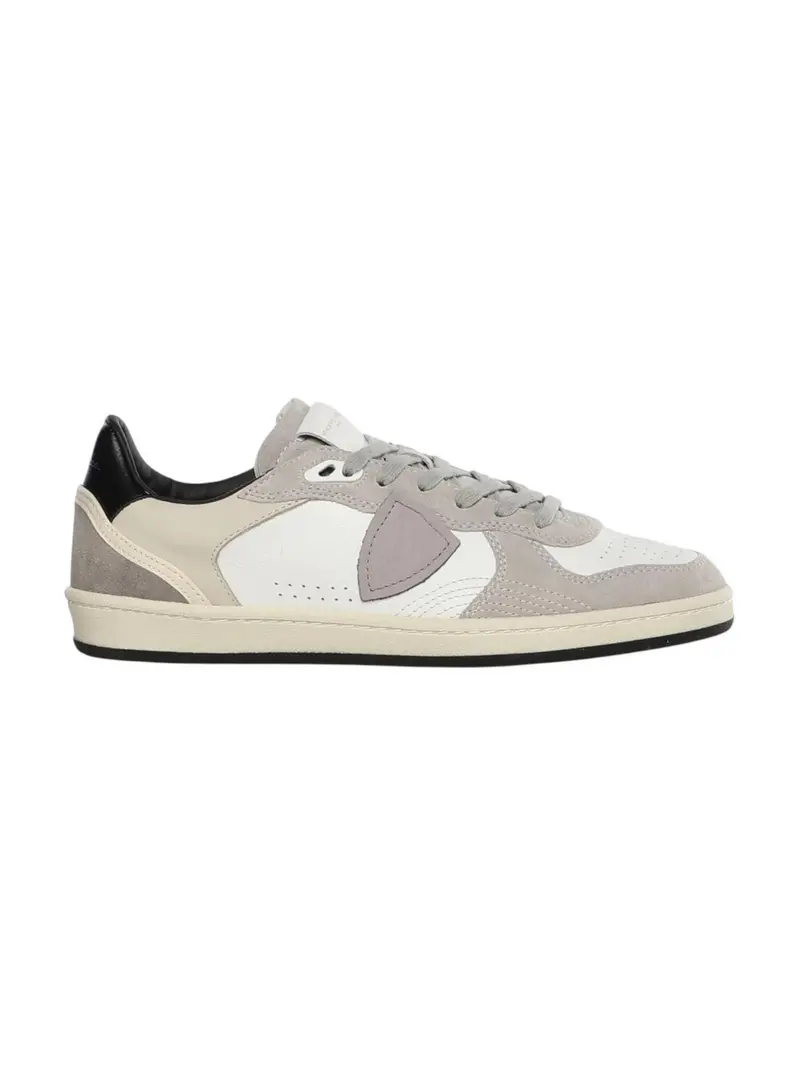 PHILIPPE MODEL Sneaker Uomo PGAL LOW MAN PGLU VD03 VEAU DAIM_BLANC NOIR