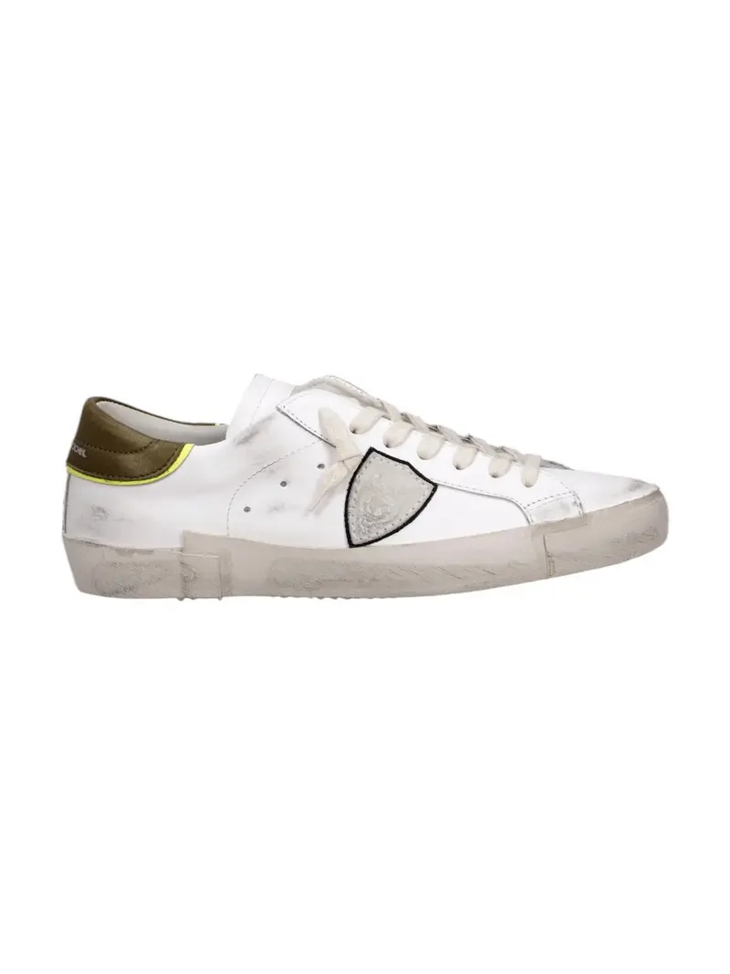 PHILIPPE MODEL Sneaker Uomo Prsx Low Man PRLU VV08 Bianco