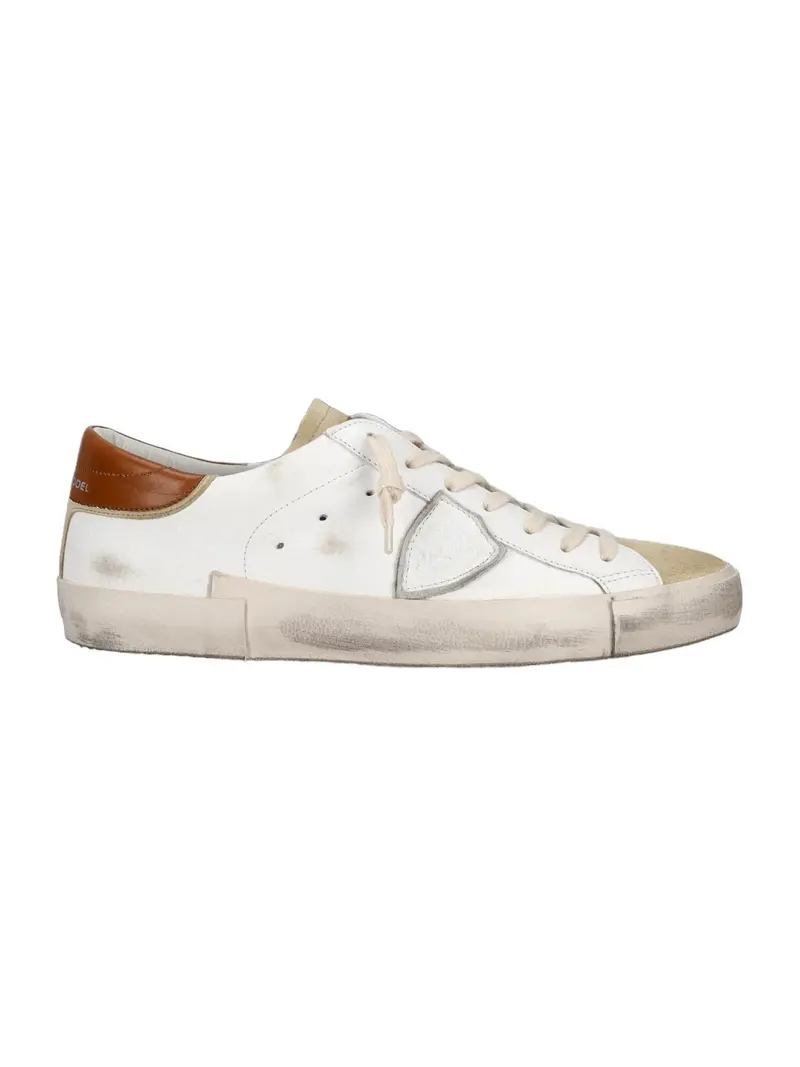 PHILIPPE MODEL Sneaker Uomo Prsx Low Man PRLU WX30 Beige