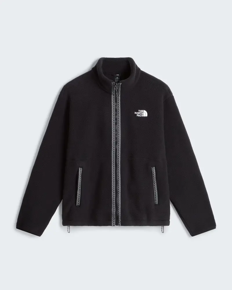 Pile con cerniera integrale TNF Fleeski da uomo black