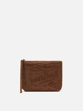 Pochette Aline in scuba con strass