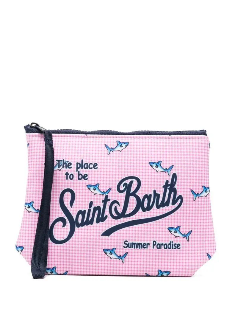 Pochette Aline in scusa rosa con fanatsia squali