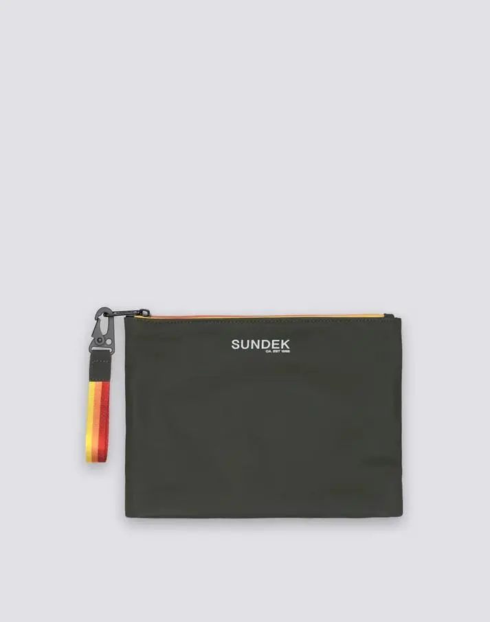 Pochette con zip rainbow saldata