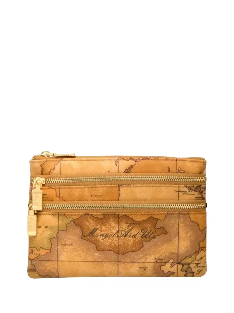 Pochette Portatutto A 3 Zip Alviero Martini - Naturale