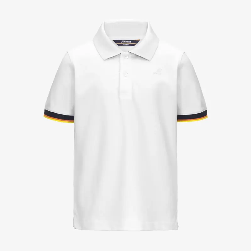 Polo bambini Vincent elasticizzata bianco