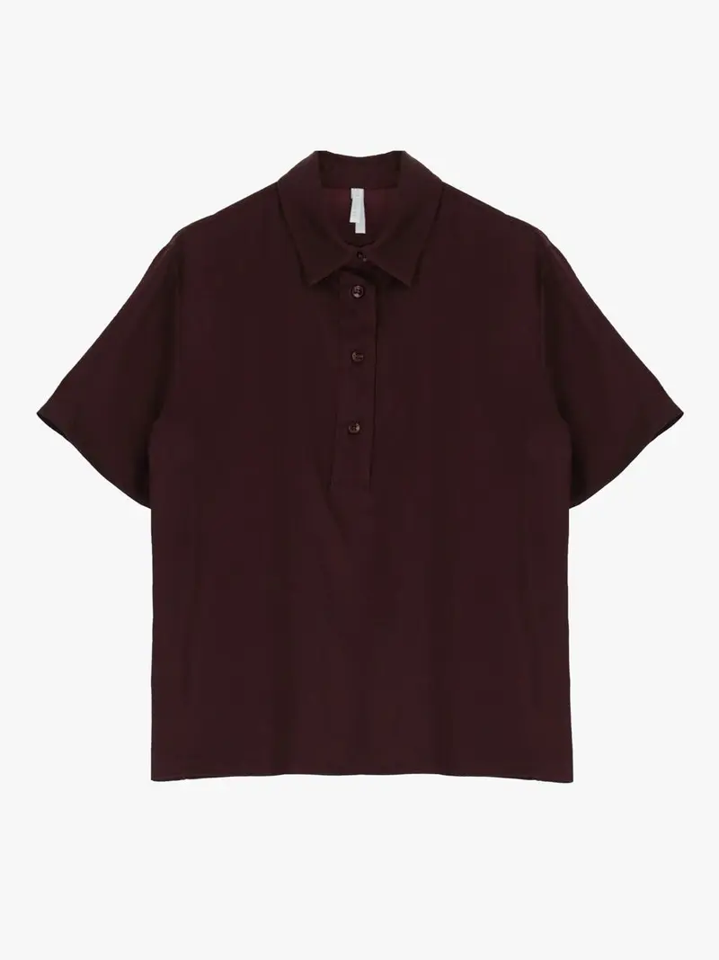 polo blusa in raso