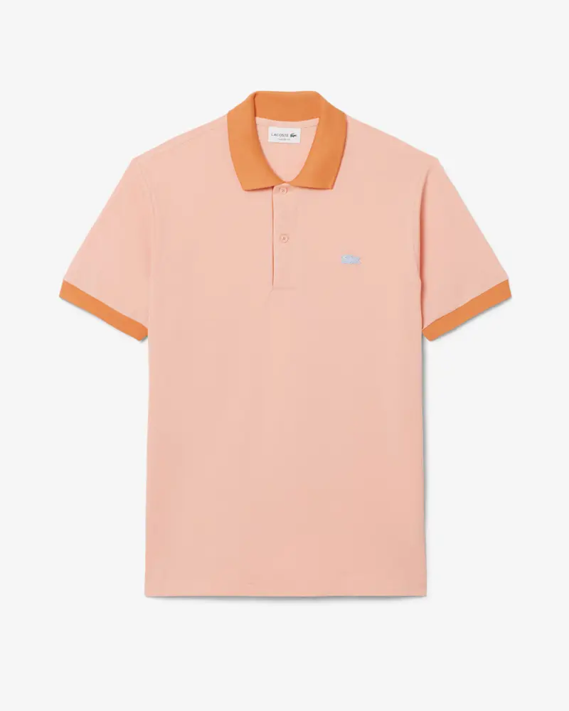 Polo classic fit con coste a contrasto