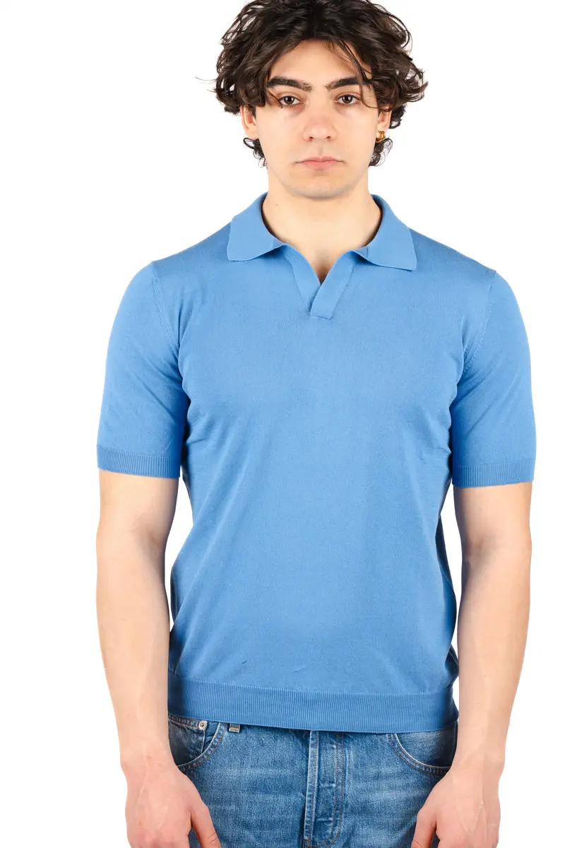 Polo con scollo a v