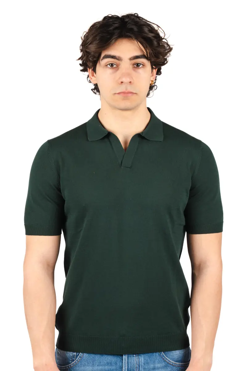 Polo con scollo a v
