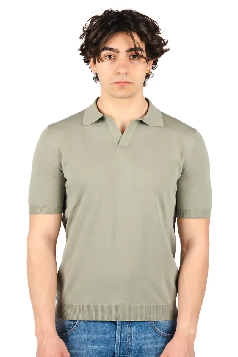 Polo con scollo a v