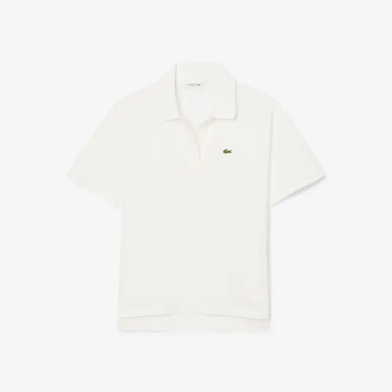Polo fluida relaxed fit in piqué