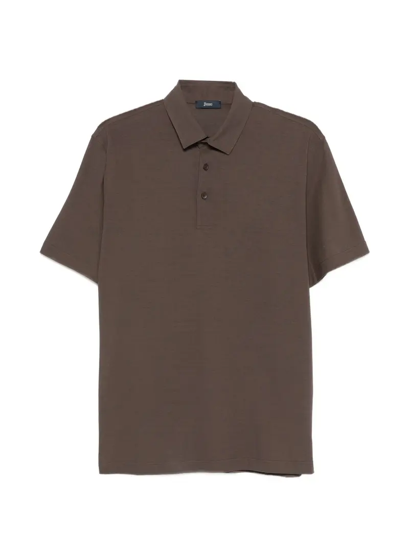 Polo in jersey crepe