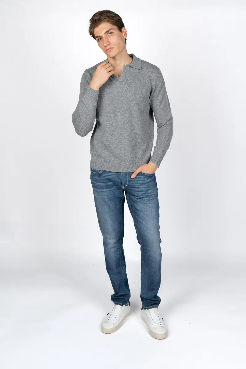 Polo in maglia Covent in pura lana