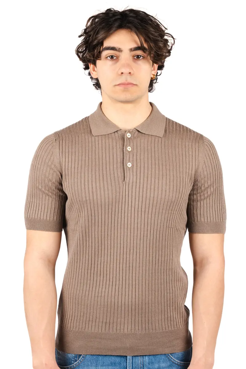 Polo in maglia di cotone