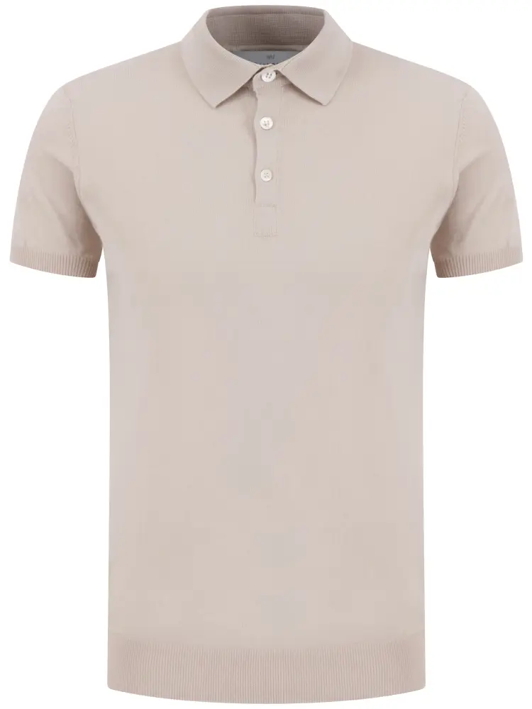 Polo in maglia fresh cotton beige