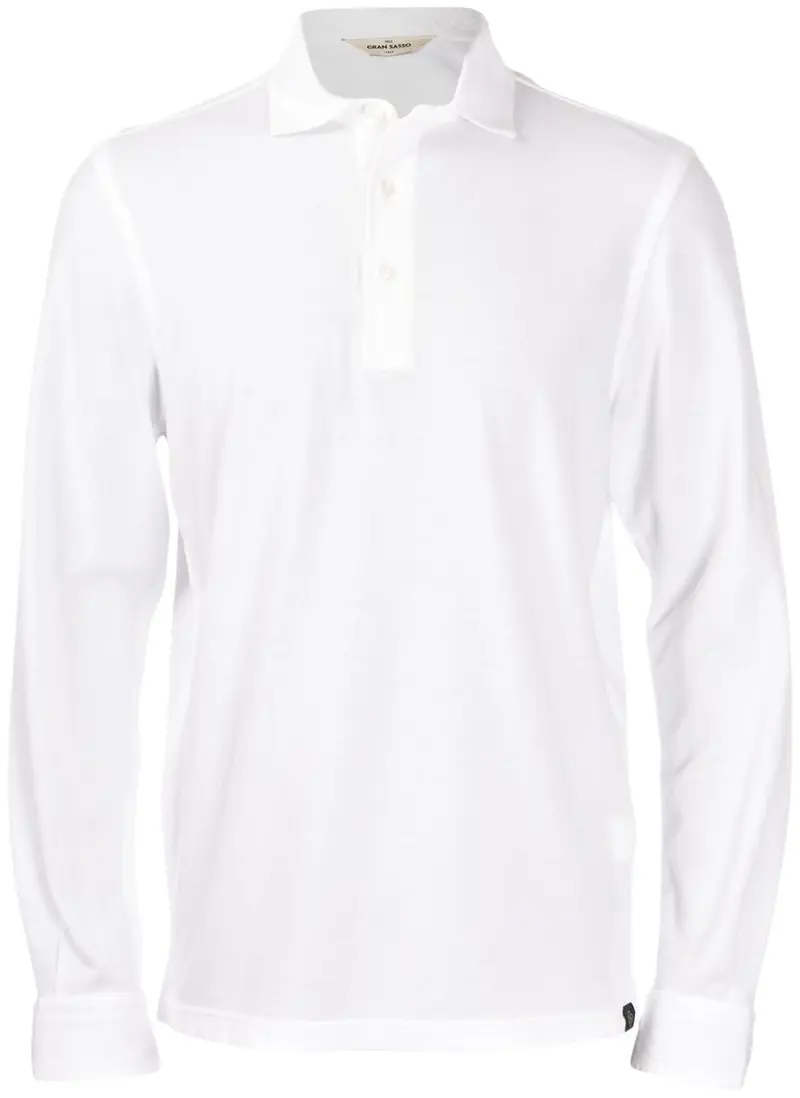 Polo manica lunga bianco