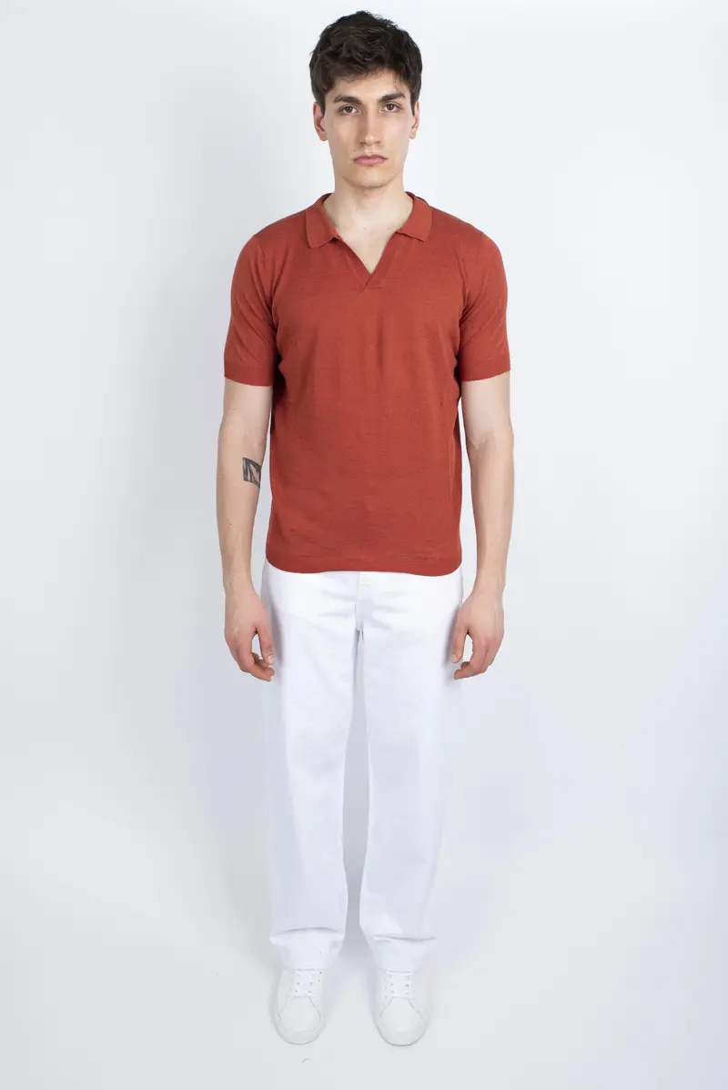Polo mattone Amaranto Uomo