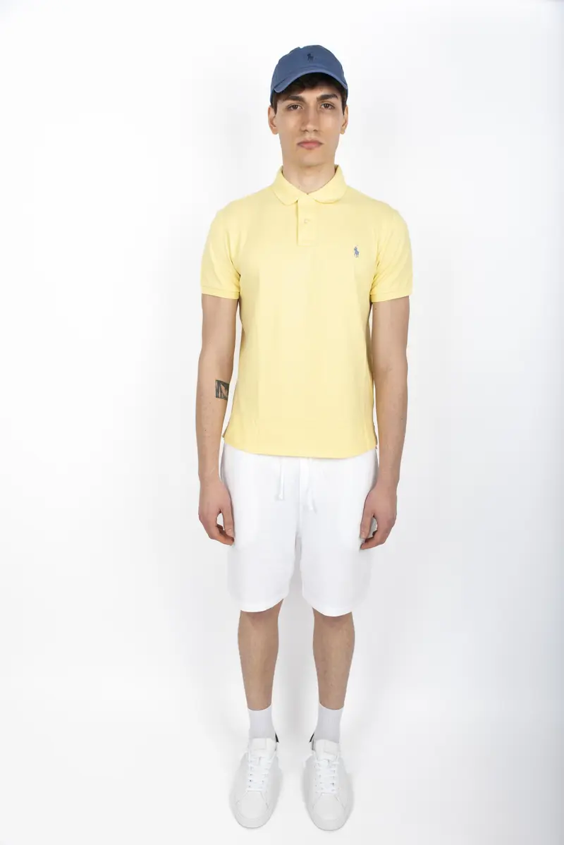 Polo oro resort in piqué Slim Fit