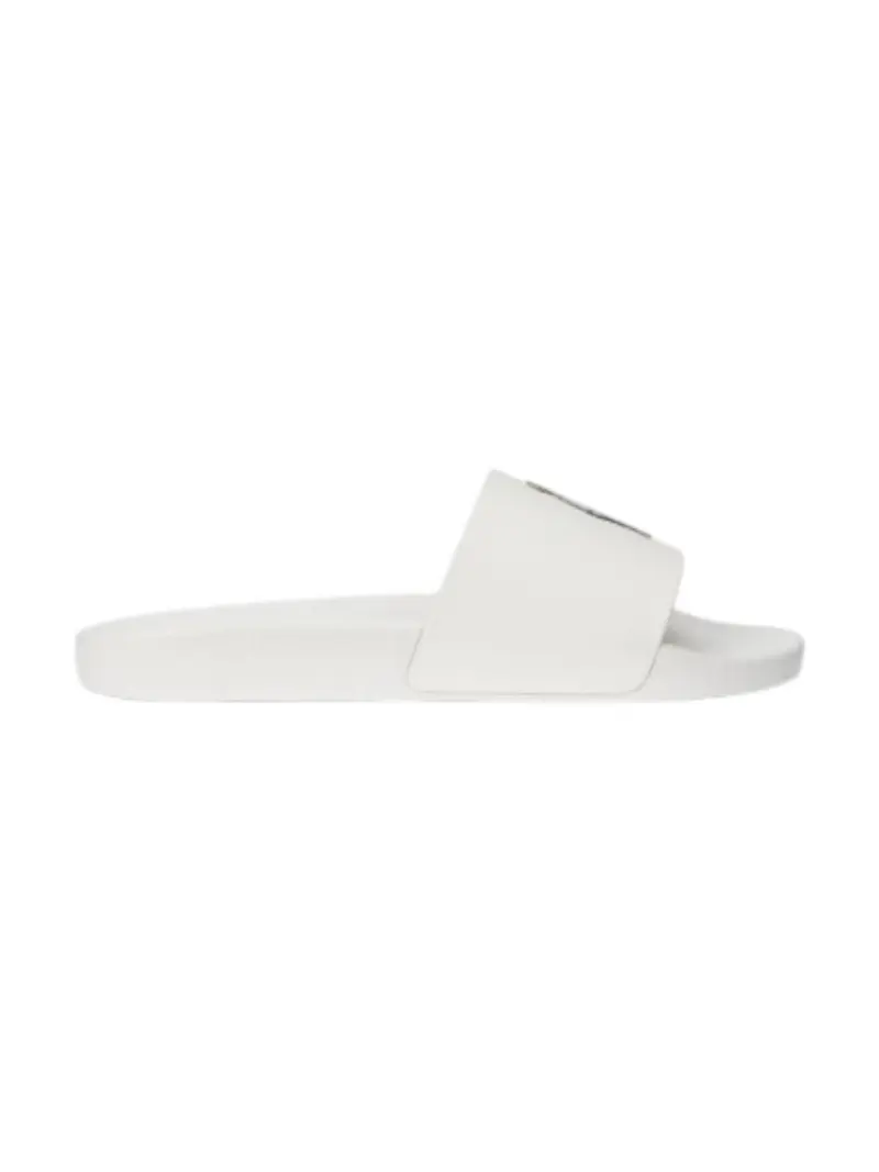 POLO RALPH LAUREN Ciabatta Uomo POLO SLIDE-SANDALS-SLIDE 809962615 001 Bianco